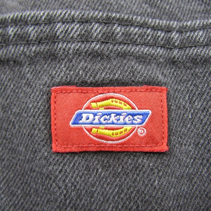 サイズ W36 L32 Dickies ワーク ペインター デニム パンツ ジーンズ ルーズフィット 後染め ブラック メキシコ製 古着 ビンテージ 2S2757_画像5