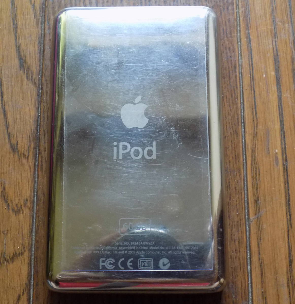 A1136 iPod 5世代 60GB HDDタイプー＞i-Flash-QUAD+MicroSDカード128GB＋大容量バッテリー1900ｍA_画像2