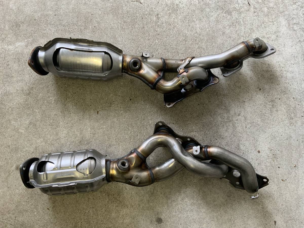レクサス LS460 左右エキマニ 触媒 エキゾースト マニホールド DBA