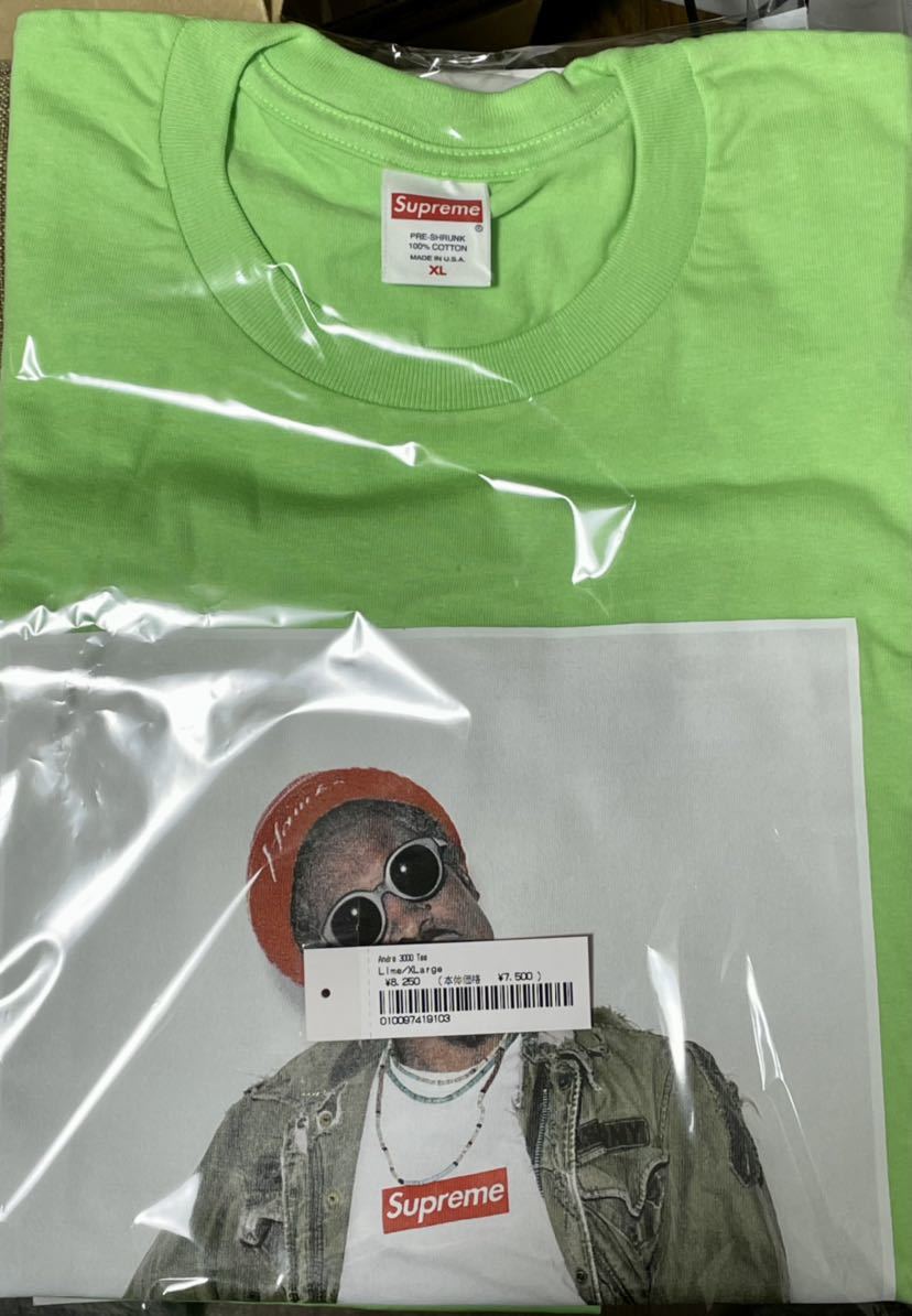 人気 Supreme Andre 3000 Tee アンドレ3000 L Tシャツ/カットソー(半袖 【日本限定モデル】 Supreme シュプリーム Andre 3000 Tee XL Tシャツ/カットソー(半袖/袖なし)