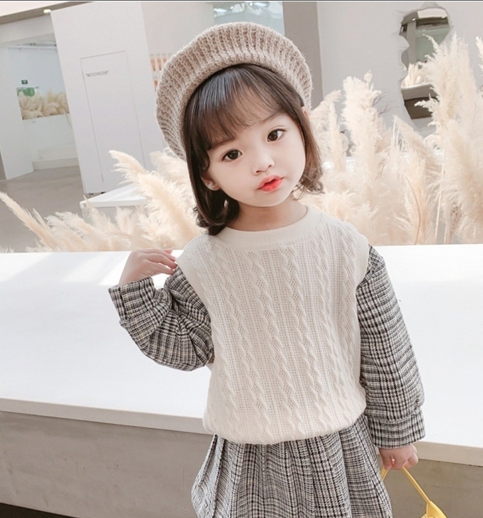 キッズ 長袖 キルト ワンピース 90 白 女の子 秋服 冬服 韓国 子供服 | 子ども服90♥ | oxygencycles.in