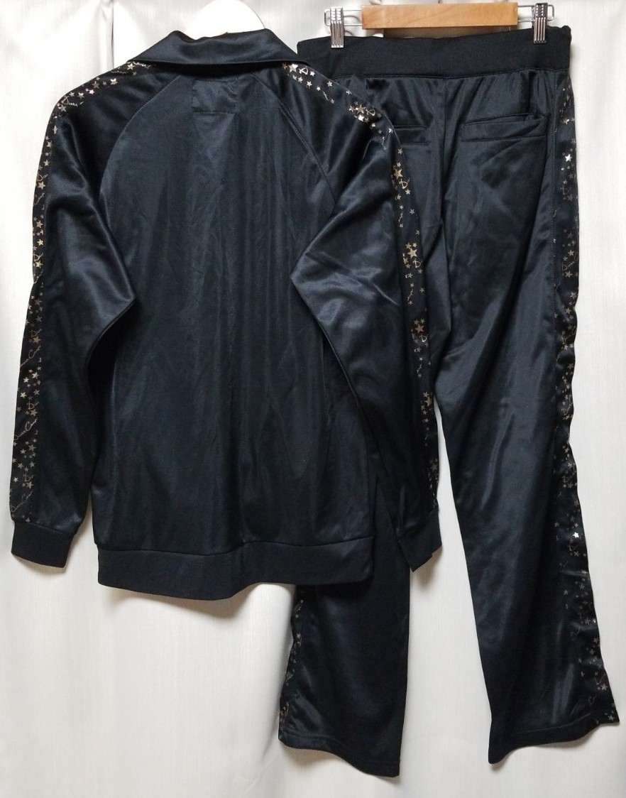ドレスキャンプ DRESS CAMP 黒金 星柄 ジャージ 上下 ドレスキャンプ DRESS CAMP 黒金 星柄 ジャージ 上下