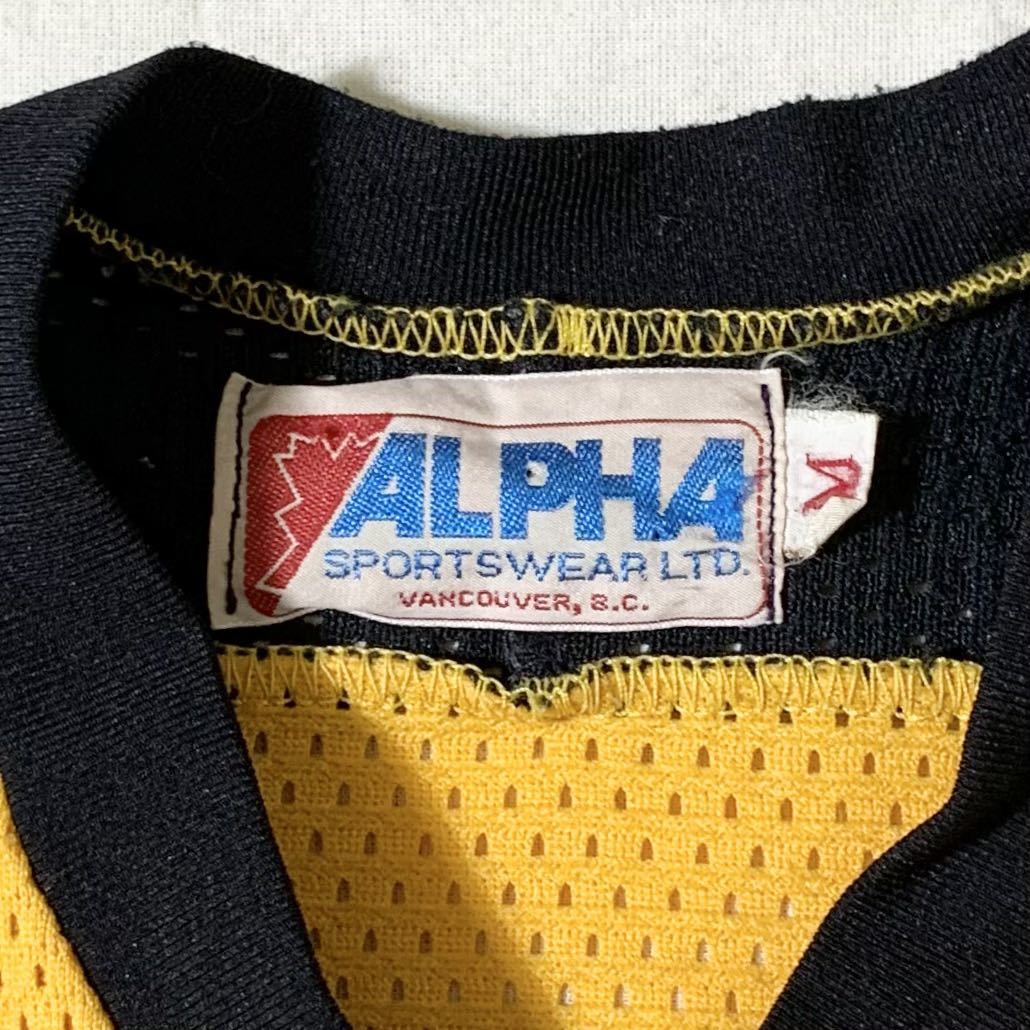 ALPHAビンテージアスレチックメッシュシャツ(カナダ製)KC