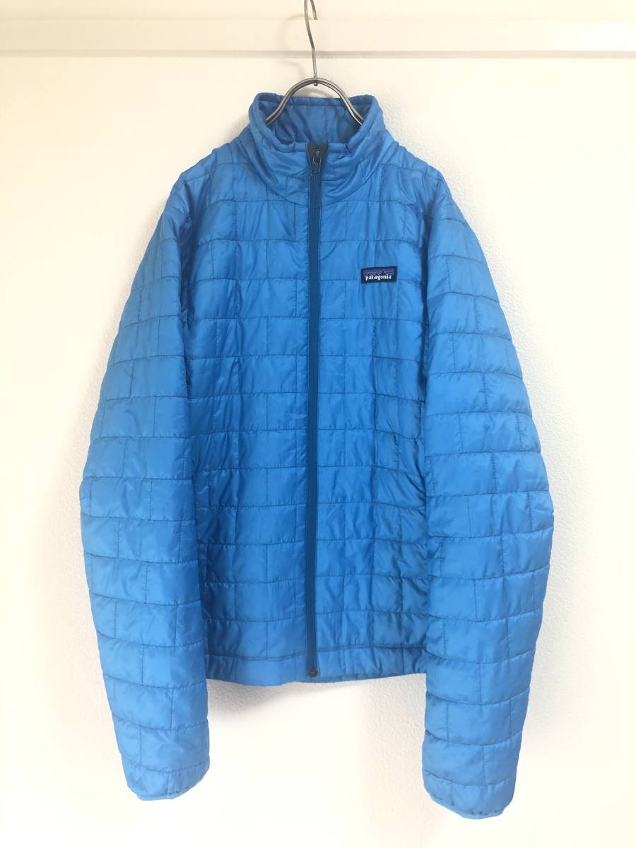 【美品】【レア】patagonia パタゴニア　ナノパフジャケット XSサイズ Ｓサイズ相当 水色　ブルー系_画像1