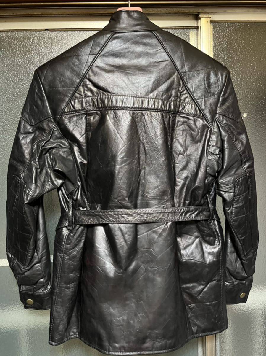 美品 70s レザージャケット 40 アルバート ライダース ロンジャン