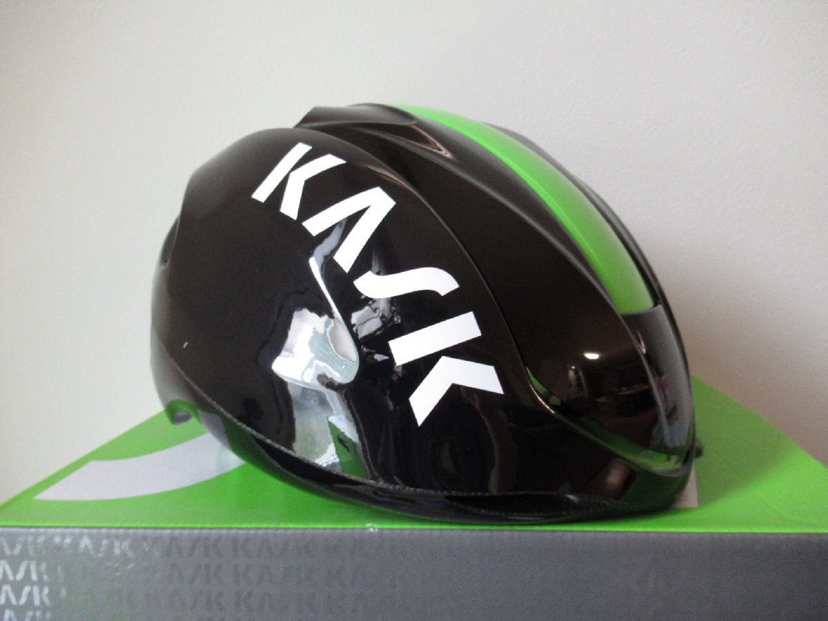 KASK INFINITY　エアロロードヘルメット　 Lサイズ（59-62cm）　Black Lime　2018　新品未使用　少々訳あり