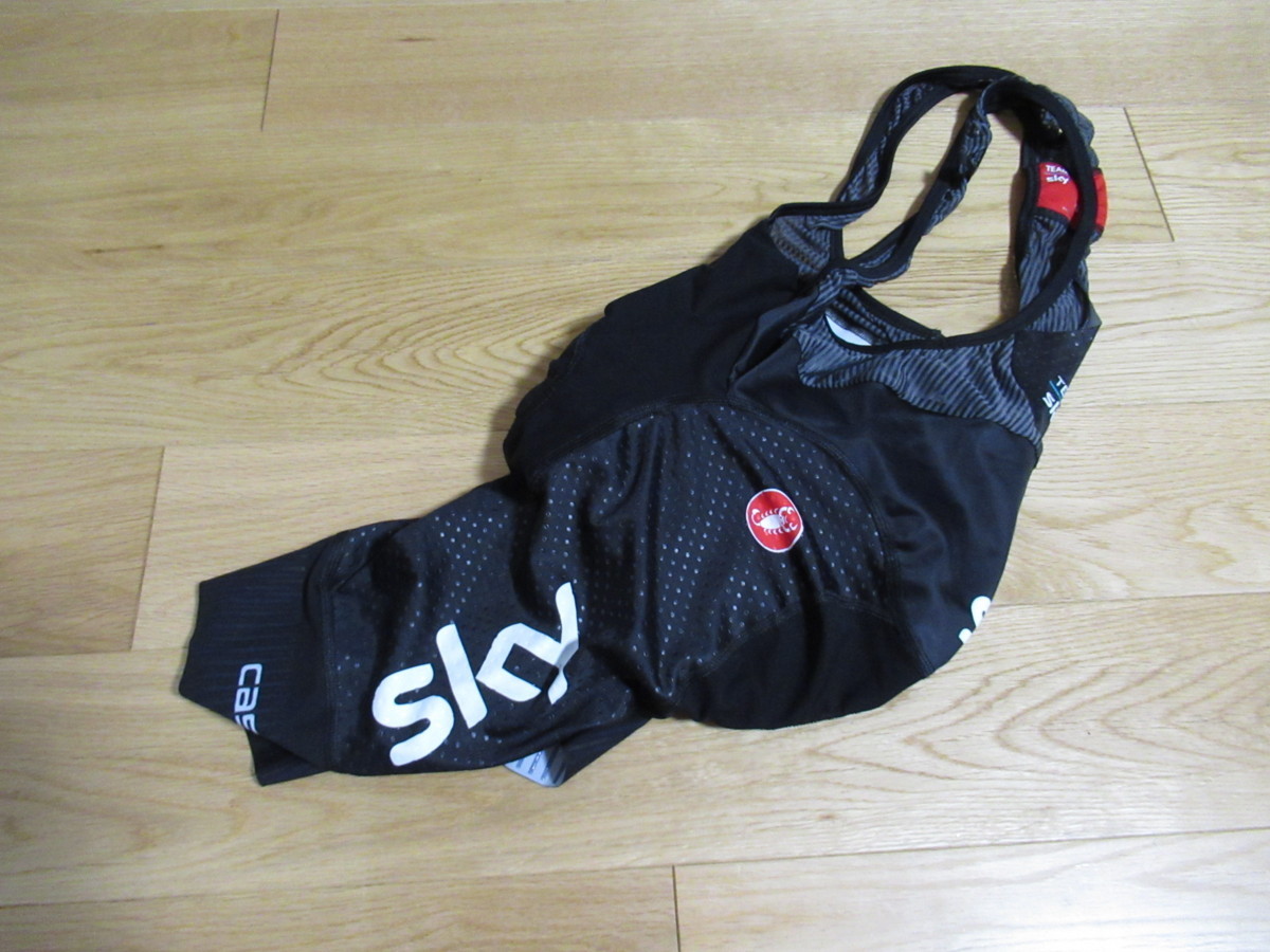 Castelli TEAM SKY FREE AERO 4 BIBSHORT 4029006  Black  Sサイズ  2019  新品未使用の画像3