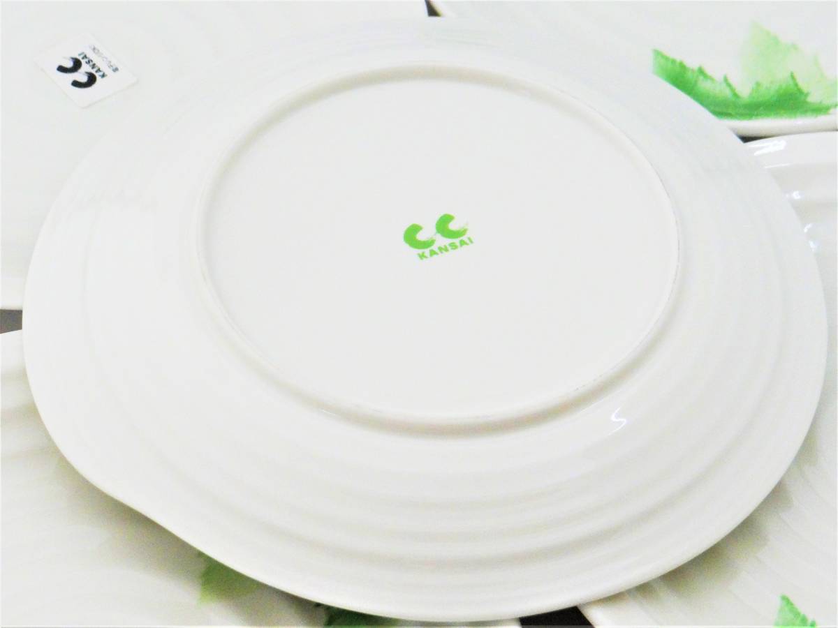 送料無料　KANSAI　大皿 盛皿 　バスタ皿　 カレー皿　お皿　 プレート 5枚セット 電子レンジOK
