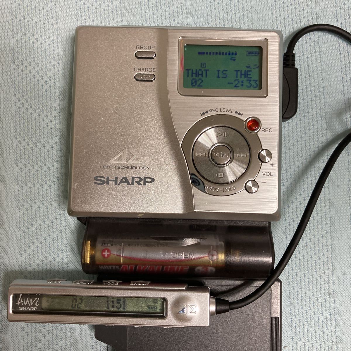 完売】 SHARP MD-DR77-Ｓシャープ 中古ジャンク品 録音、再生