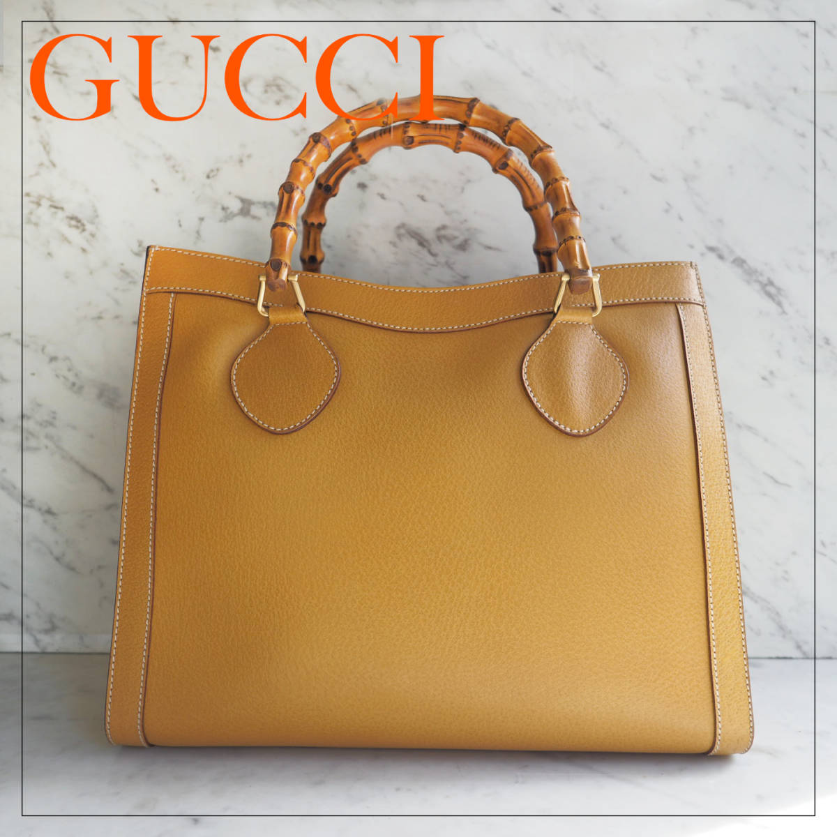 良品☆ オールドグッチ GUCCI バンブーライン ハンドバッグ トート