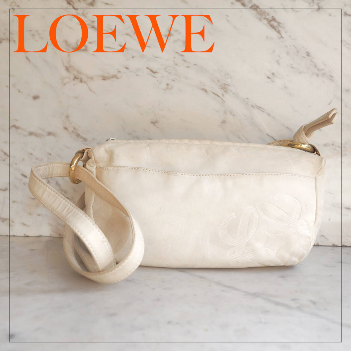 希少☆ オールドロエベ LOEWE アナグラム ナッパレザー ショルダー