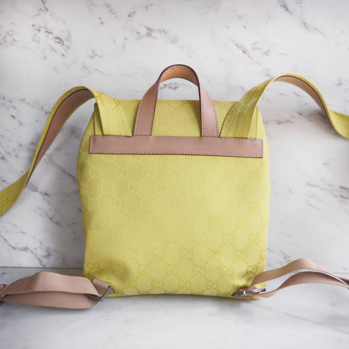 レアカラー☆ グッチ GUCCI GGキャンバス リュックサック ミニ バック