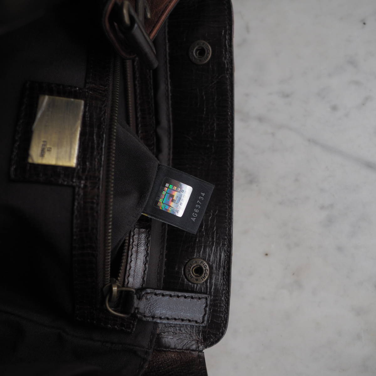 美品☆ フェンディ FENDI エトニコ ハンドバッグ トートバッグ レザー