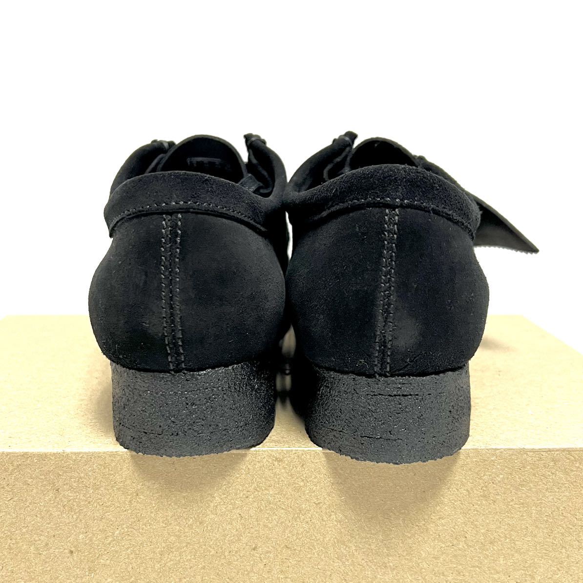 25cm 新品 クラークス オリジナルス Wallabee ワラビー ロー 黒 UK7