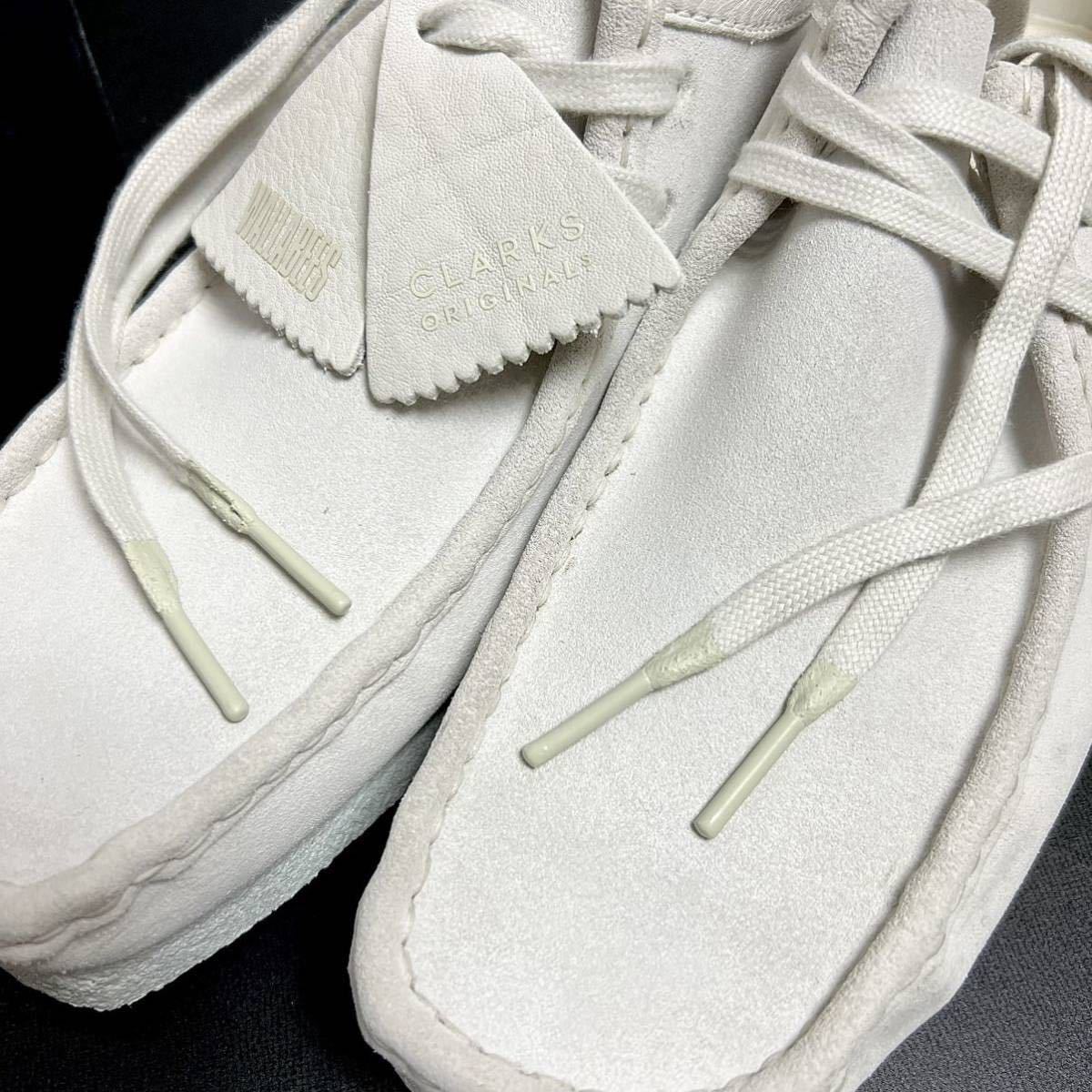 クラークス オリジナルス Wallabee ワラビー ロー Clarks 白-
