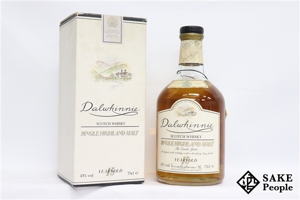 ◇注目! ダルウィニー 15年 旧ボトル 750ml 43% 箱 スコッチ
