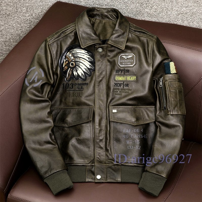 R071☆新品ライダースジャケット レザージャケット 牛革 バイク