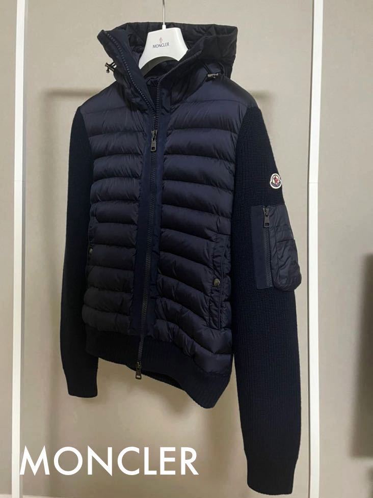 モンクレール MONCLER ハイブリッドニットダウン size M 正規品 美品