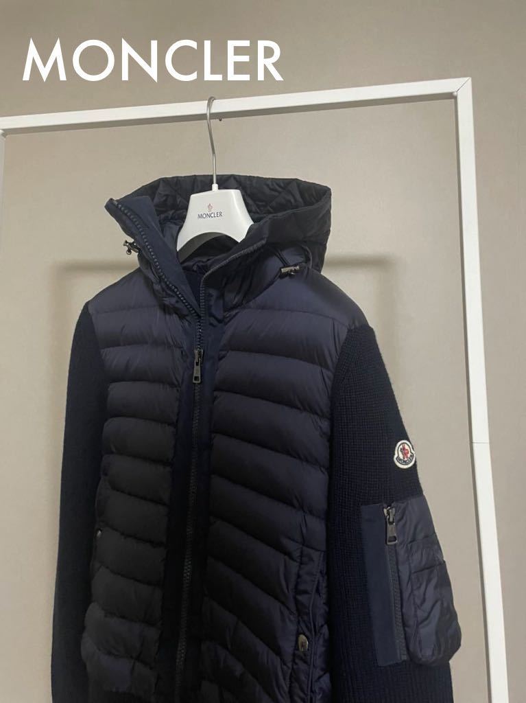 モンクレール MONCLER ハイブリッドニットダウン size M 正規品 美品