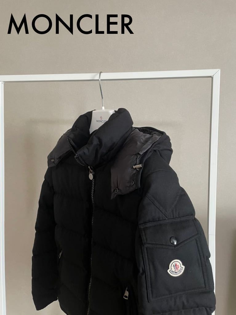 モンクレール MONCLER モンジュネーブル 美品 定番 ブラック size0