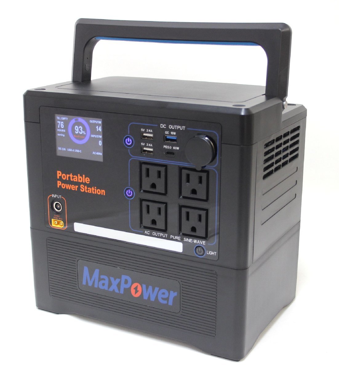 84%OFF!】 MaxPower ポータブル電源 軽音版 軽量コンパクト AC出力
