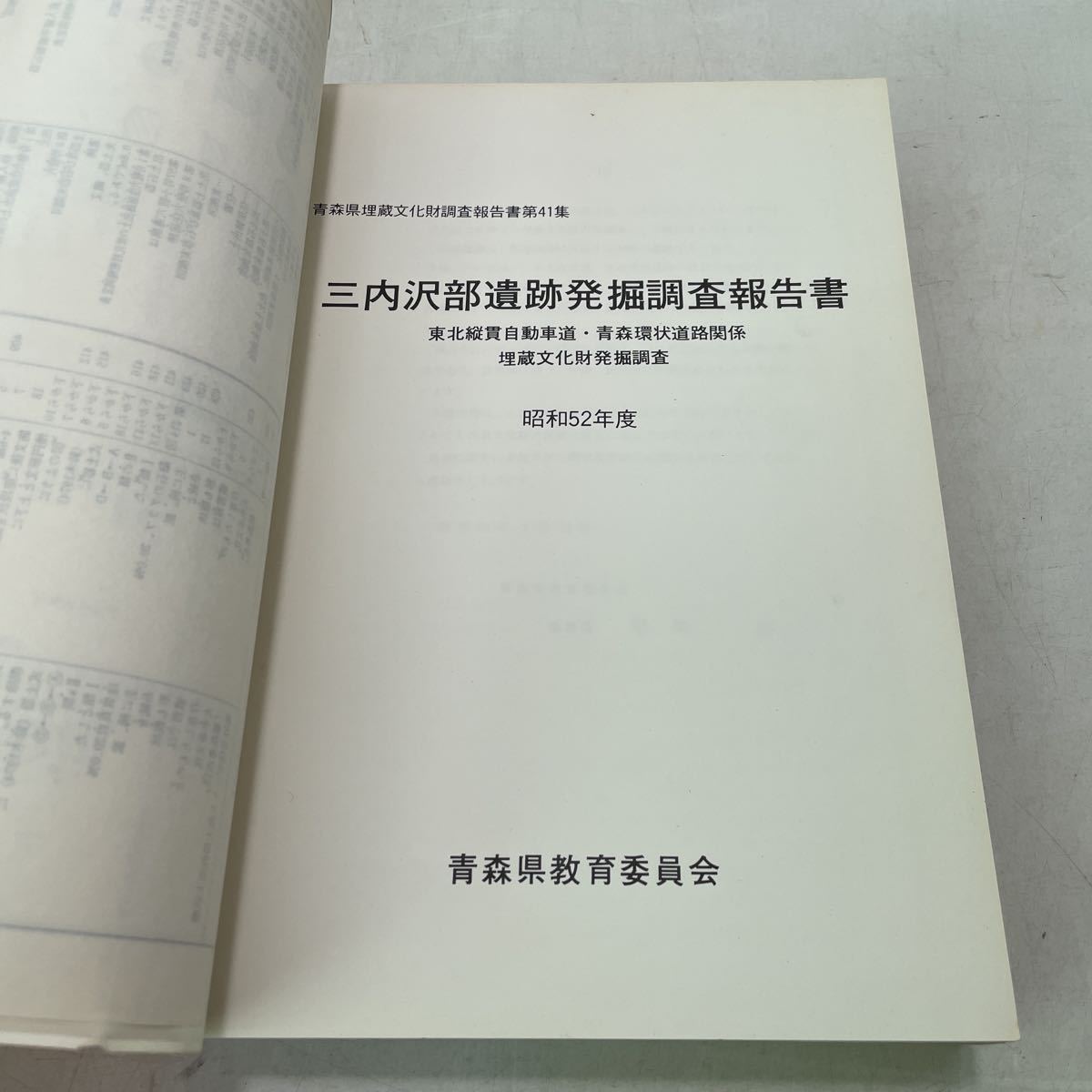 220914♪H17♪送料無料★三内澤部遺跡 発掘調査報告書 昭和52年度 青森県埋蔵文化財調査報告書第41集 青森県教育委員会★三内沢部遺跡_画像4