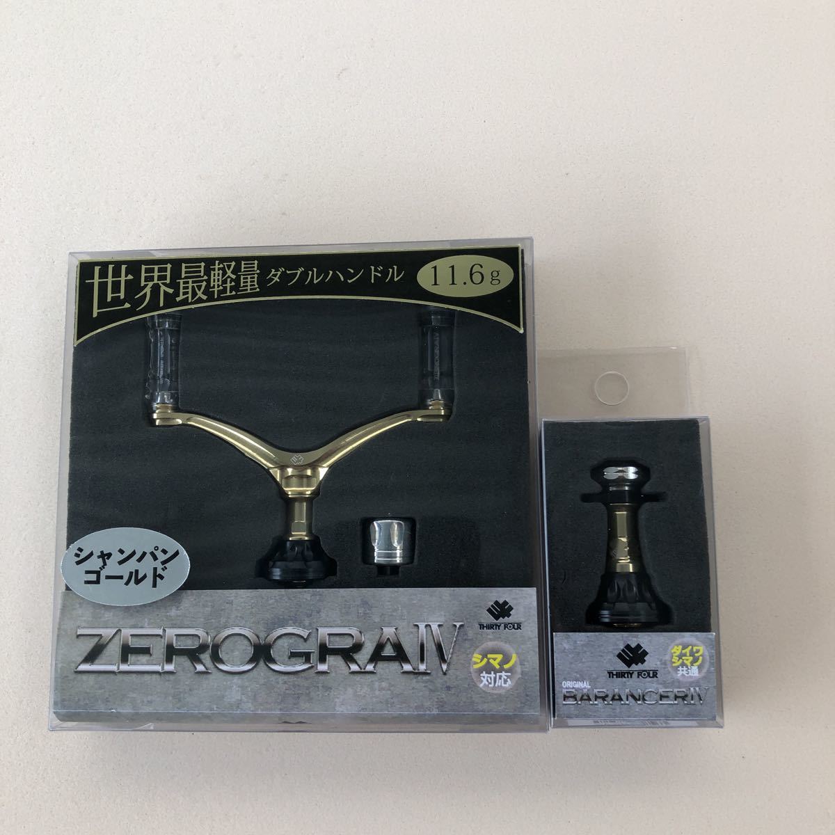 34サーティーフォー ゼログラ Ⅳ ダブルハンドル シマノ S2 バランサー