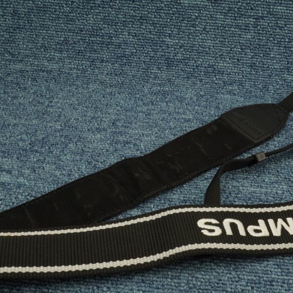 OLYMPUS Olympus embroidery camera strap black black silver 