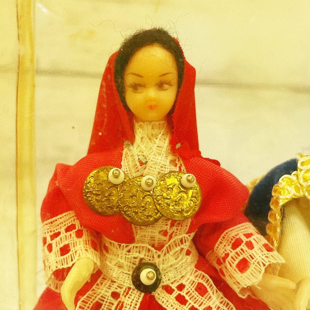ギリシャ 人形 ドール 男女ペア 民族衣装 コレクション ヴィンテージ 【5920_画像2