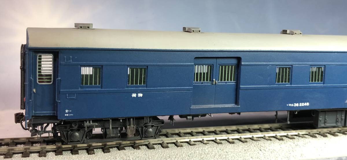 1/80 HO 13mm マニ362248金トヤ レイジージャックオハ35鋼製屋根キット改造組立品 9