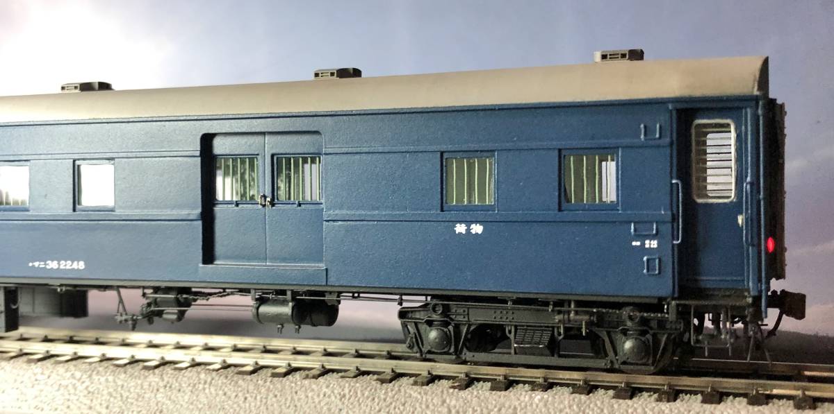 1/80 HO 13mm マニ362248金トヤ レイジージャックオハ35鋼製屋根キット改造組立品 7