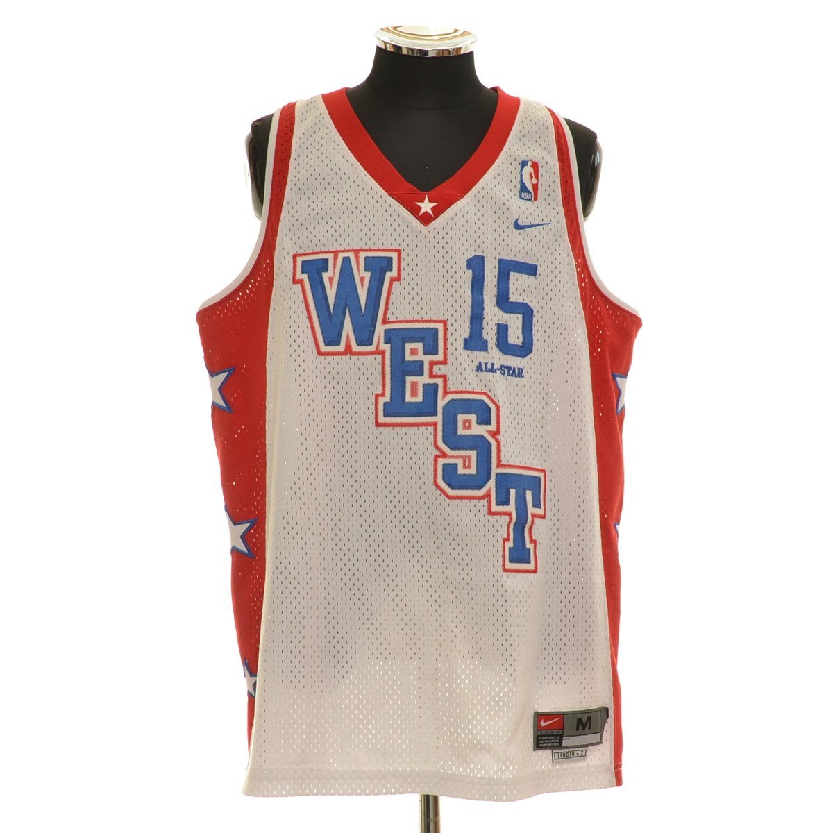 格安販売中 #15 WEST STAR ALL NBA 2004 ゲームシャツ ナイキ NIKE ◆439239 ANTHONY ホワイト×レッド メンズ サイズM アンソニー カーメロ 記念ユニフォーム