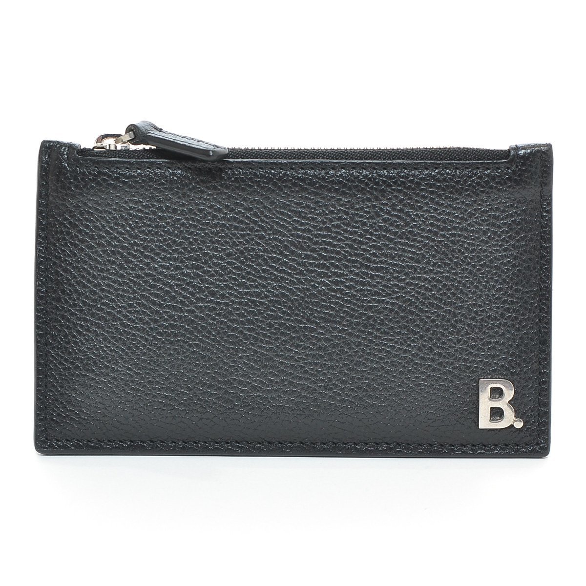 □448384 BALENCIAGA バレンシアガ レザーコインケース カードケース 小銭入れ B LONG COIN AND CARD HOLDER 601348 ブラック_画像1