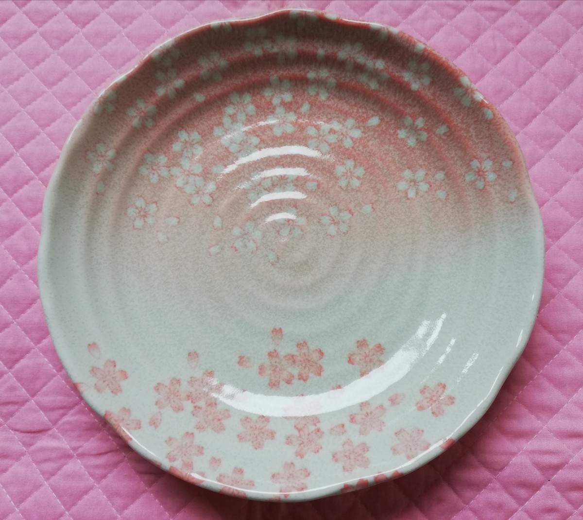 ☆花みずき 平皿 盛り皿 カレー皿 パスタ皿☆お花模様 多様皿 陶磁器３枚セット☆