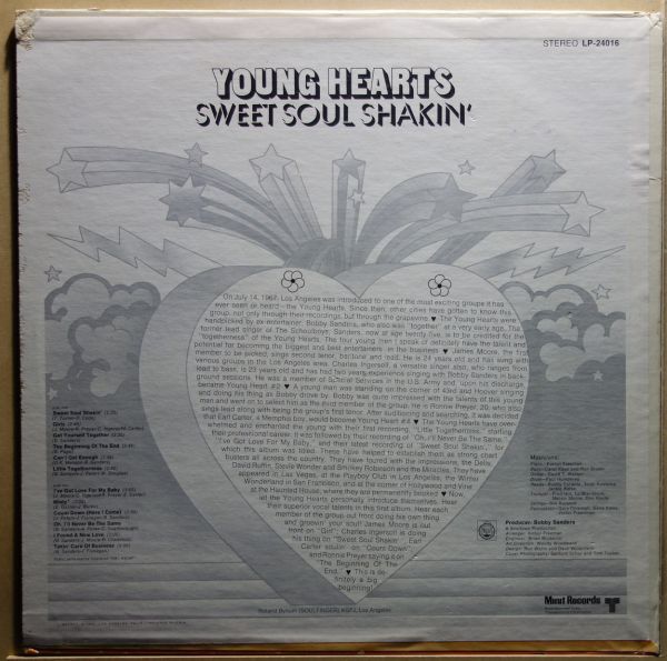 Soul◆USオリジ◆Young Hearts - Sweet Soul Shakin'◆David T. Walker / Paul Humphrey◆Minit / LP-24016◆超音波洗浄_画像2