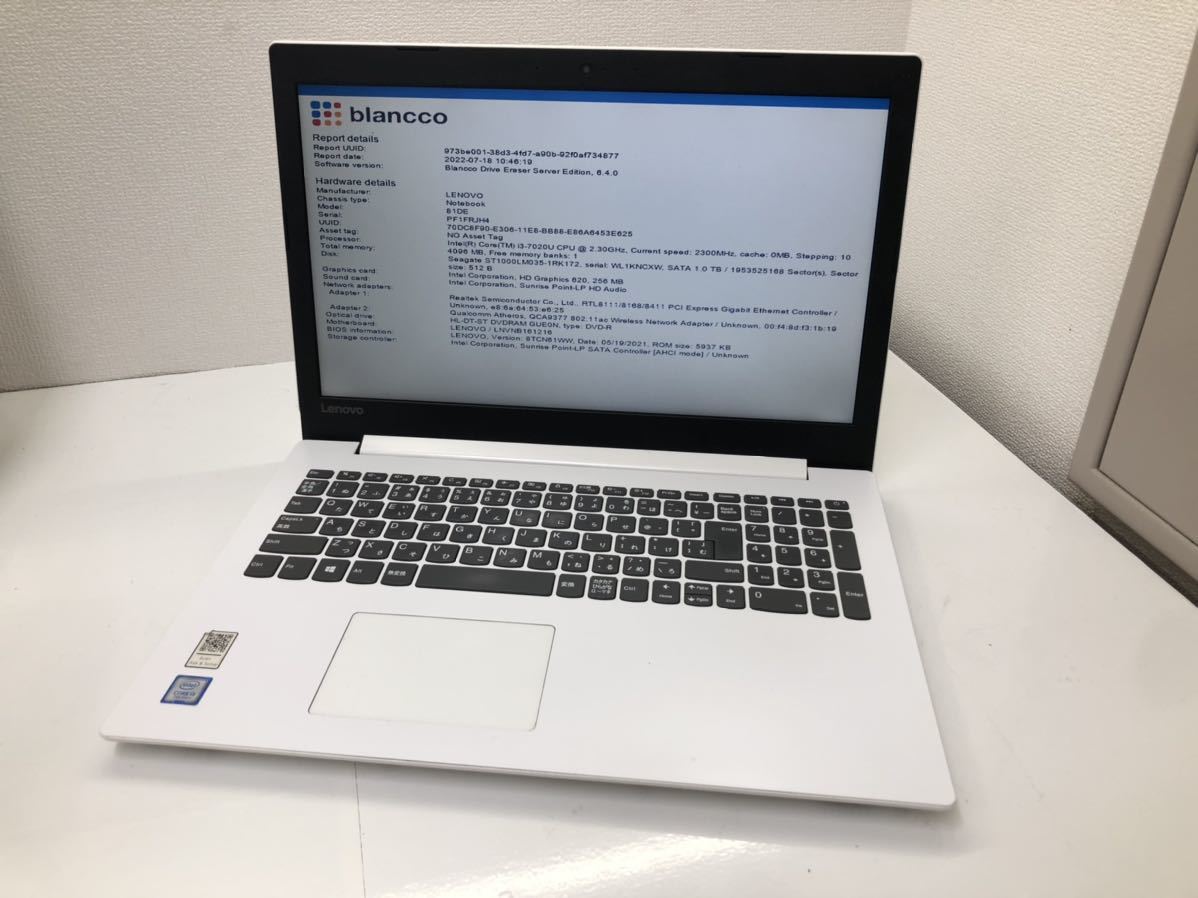 15400円ジャパン 売上 国内正規代理店 lenovo ideapad 330s 動作品