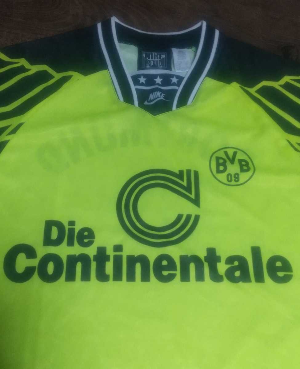 値下げ交渉 1994-95 リーガ初優勝 ボルシアドルトムント NIKE 長袖 MADE IN UK 検)94 BVB09 BORUSSIA DORTMUND HOME L/S SAMMER MOLLER Y2K_画像2