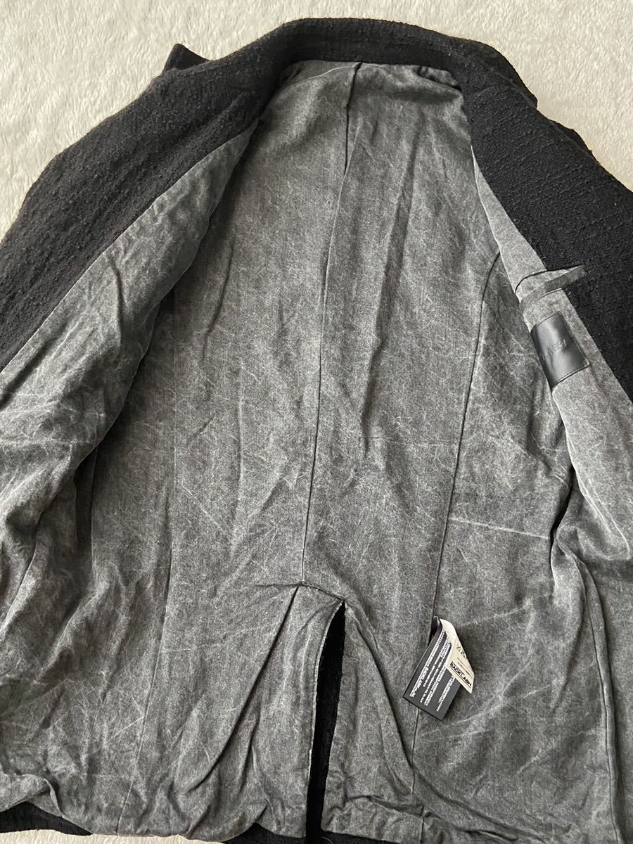 秋冬 ISAMUKATAYAMA BACKLASH sizeM ブラックスーツ ツイード 黒 メンズ ジャケット パンツ イサムカタヤマ バックラッシュ セットアップ_画像5