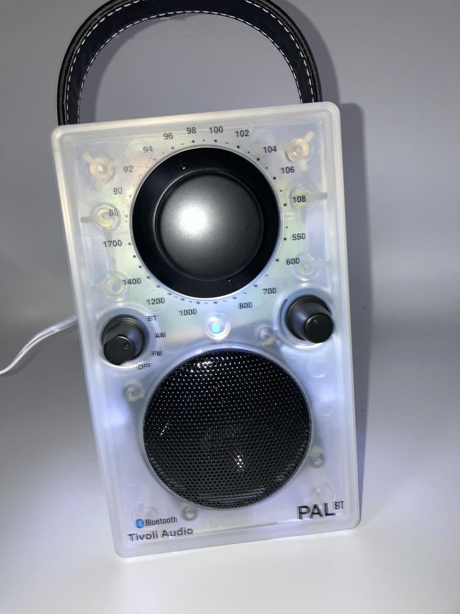 Tivoli Audio Bluetoothポータブルラジオスピーカー PALBT2-9498-JP ホワイト 第2世代 レトロポップ FM/AMラジオ  アウトドア