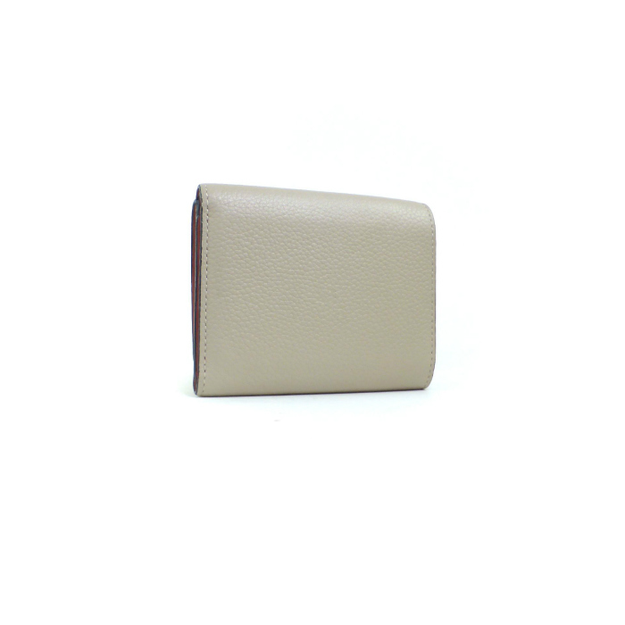 ロエベ (LOEWE) トライフォールドウォレット コンパクト 三つ折り 財布 C660S26X03 ライトオーツ×ハニー(美品)中古_画像2