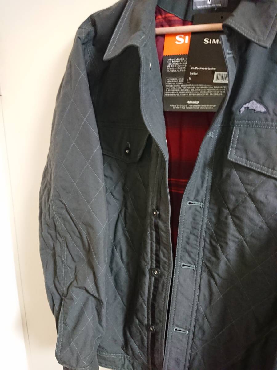 即決 新品未使用 デッドストック SIMMS Dockwear Jacket Carbon M