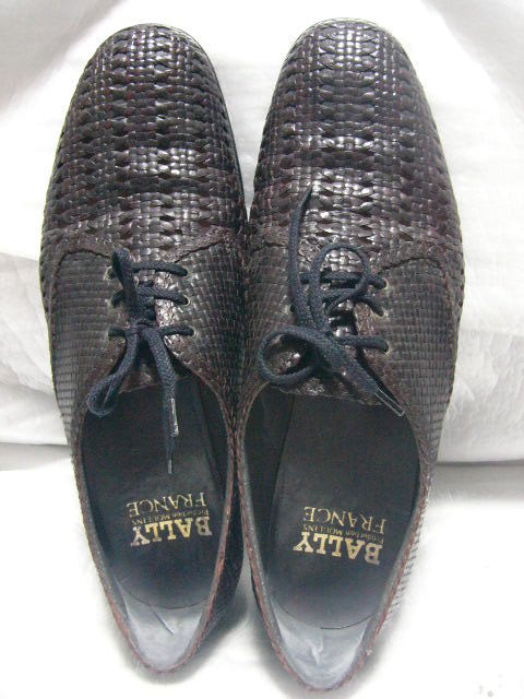 ★ BALLY FRANCE 革靴 サイズ8E 26㎝-26.5cm レザー ダークブラウン