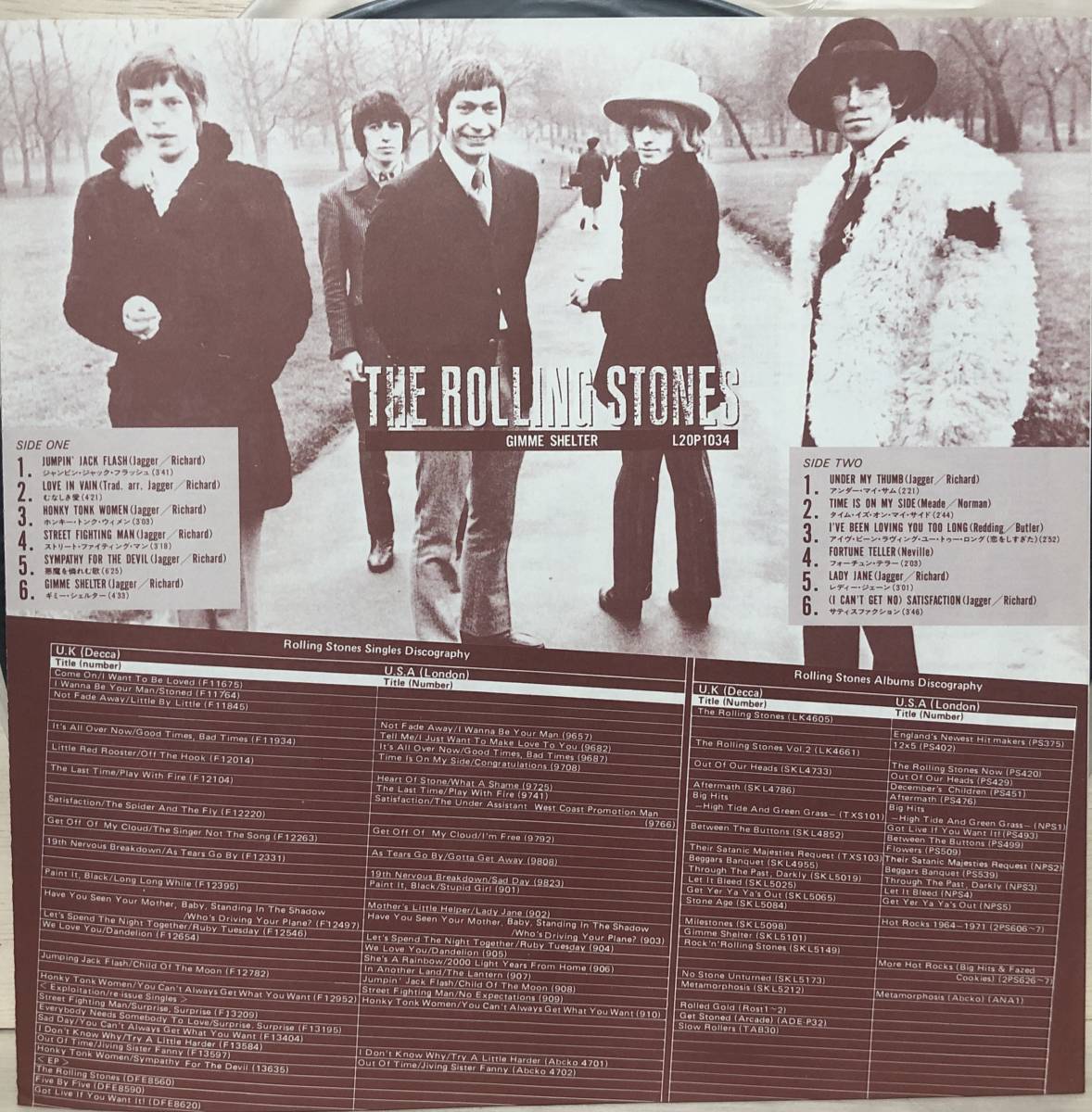 □9/LP（11531）-THE ROLLING STONES（ザ・ローリングストーンズ）*GIMME SHELTER「ギミー・シェルター」_画像3