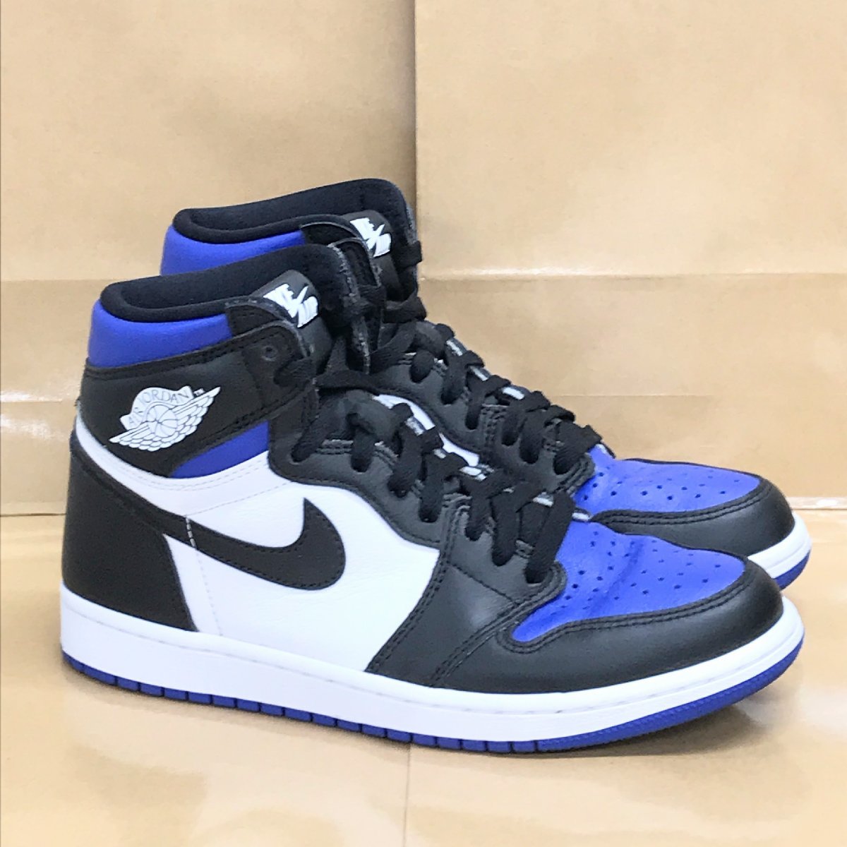 美品】25.5cm US7.5 AIR JORDAN 1 RETRO HIGH OG ROYAL TOE 555088-041
