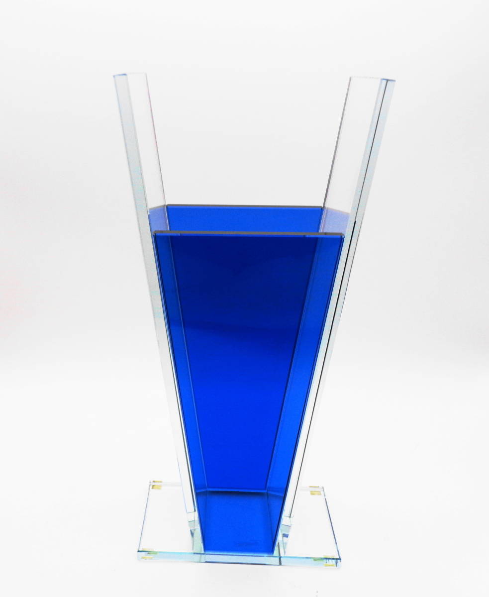 Sottsass Collection>ガラス製フラワーベース_RSVPアズーロ(青 Sottsass Collection>ガラス製フラワーベース_RSVPアズーロ(青