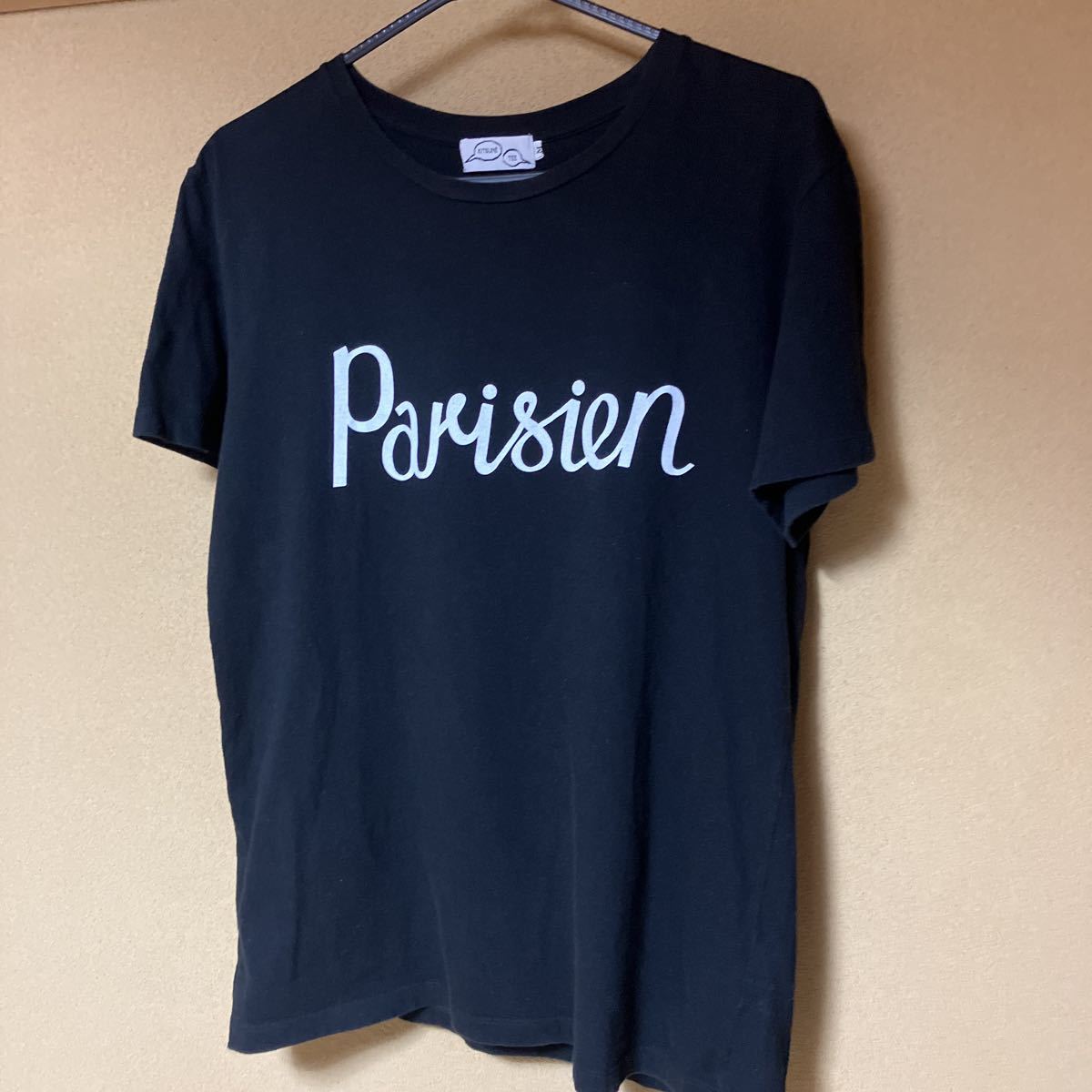 Maison Kitsun mezzo n лисица футболка размер M черный сделано в Японии 