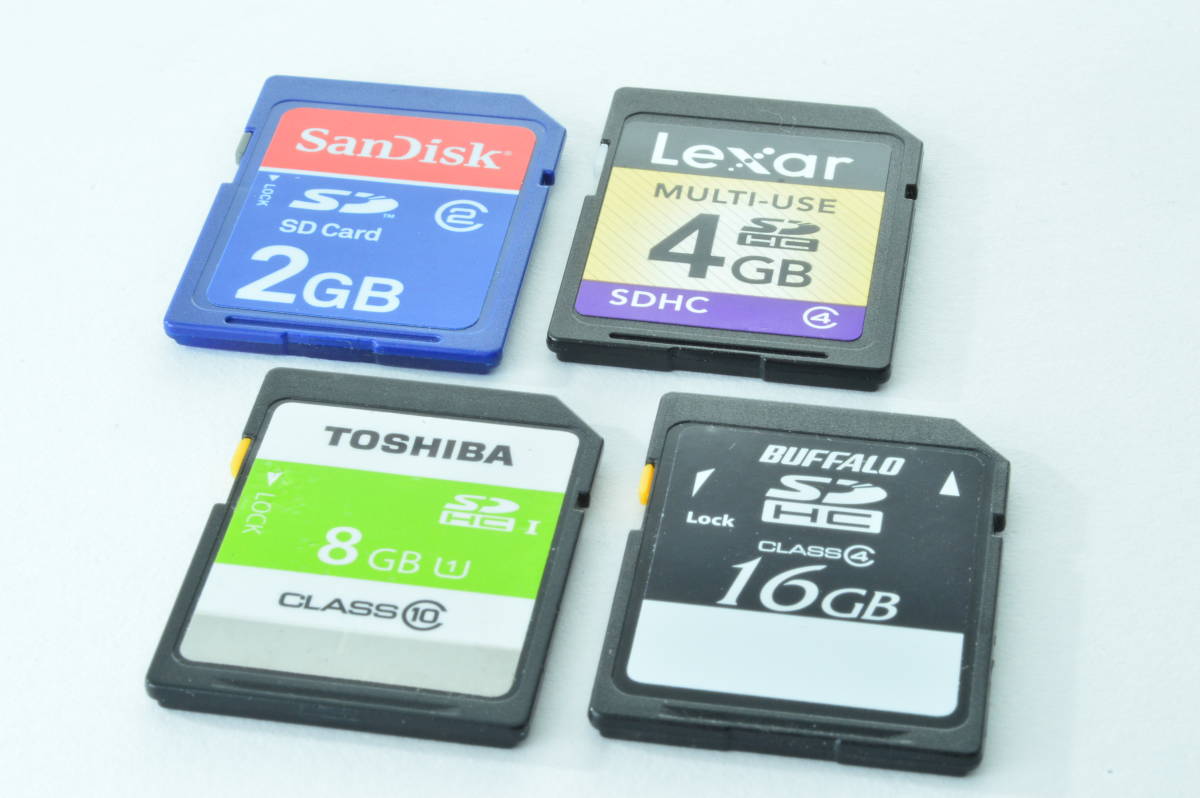 SDHCカード 2~16GB ４枚セット (cy328)_画像1