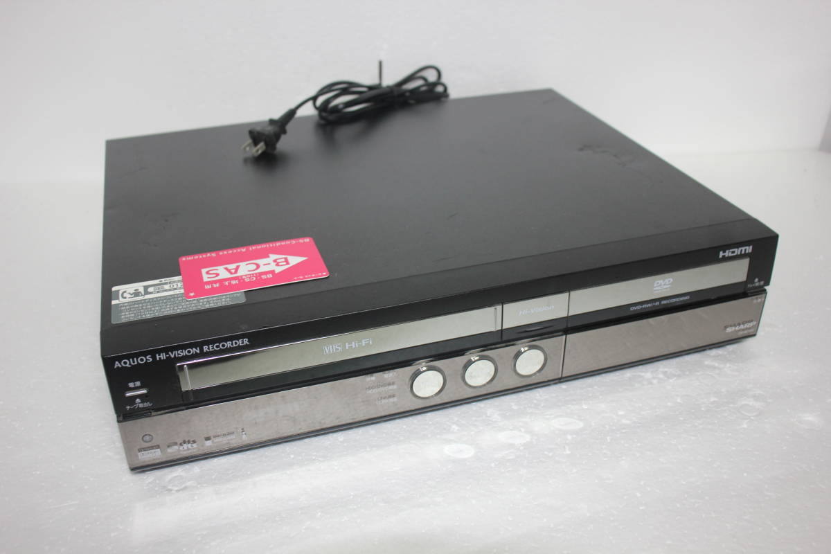 *[1 jpy ~]SHARP sharp VHS&DVD&HDD DV-ACV52 combined deck Junk present condition goods delivery 