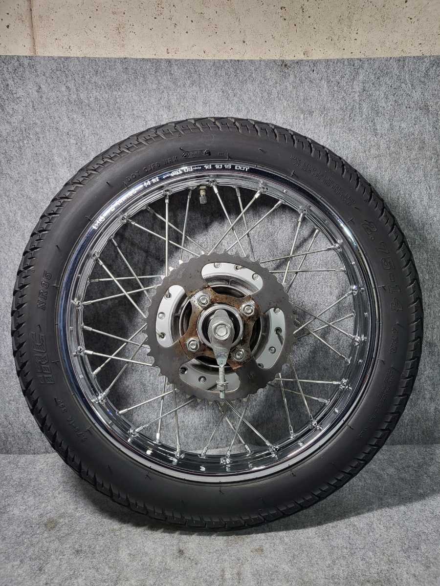 品 ホンダ リトルカブ AA01 C50 14インチ ホイール タイヤ 前後 セット
