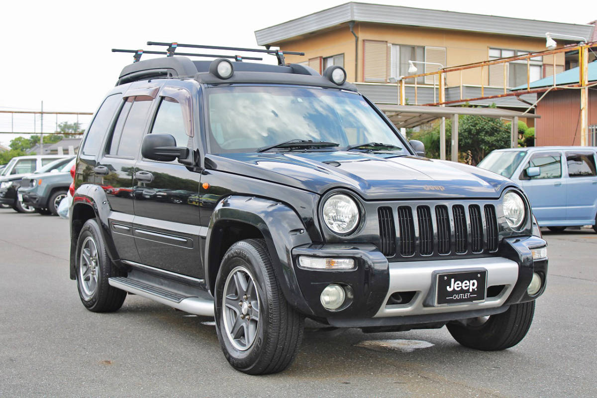 Jeep/チェロキー/ジープ/KJ37/レネゲード/5.5万キロ/平成15年12月初度登録/車検無し/ブラック/純正16インチアルミ/現車確認、試乗歓迎